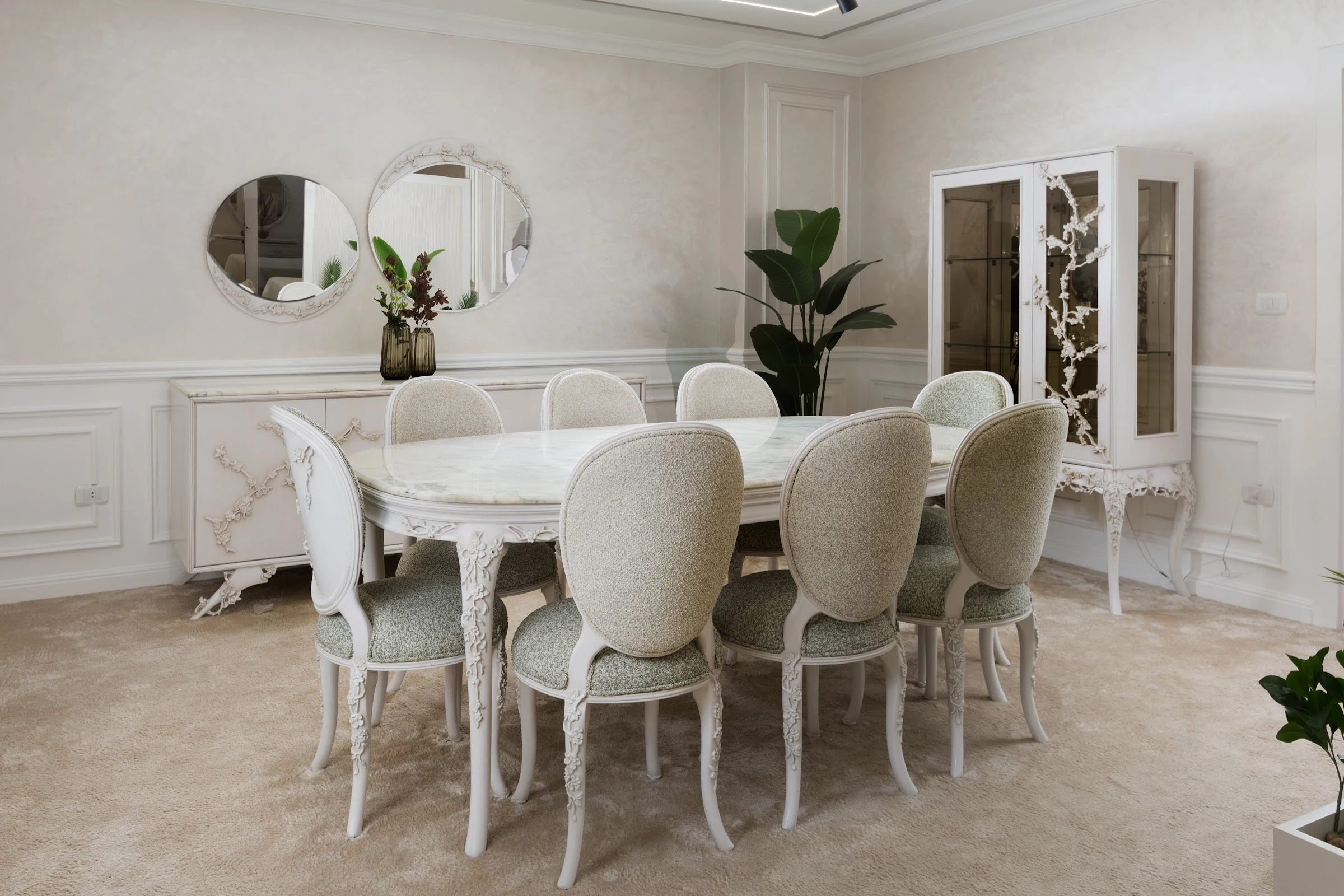 Flowery Dining Room